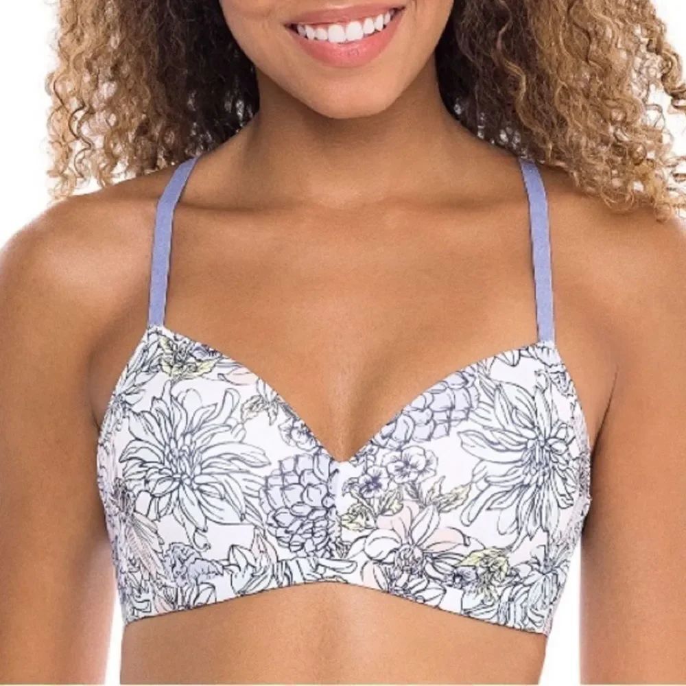 Kindly Bra Wireless Floral Print 34DD